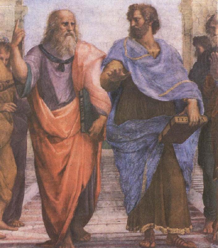 aristoteles och platon, unknow artist